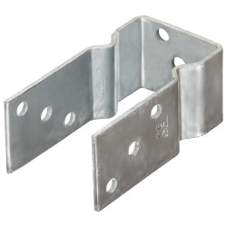 Piquets de clôture 12 pcs Argenté 7x6x15 cm Acier galvanisé 