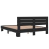 Cadre de lit sans matelas noir 150x200 cm 