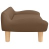 Lit pour chien marron 70x40x24 cm tissu 