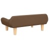 Lit pour chien marron 70x40x24 cm tissu 