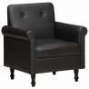 Chaise cabriolet noir cuir véritable 