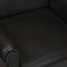 Chaise cabriolet noir cuir véritable 