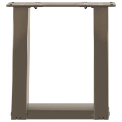 Pieds de table basse en U 2 pièces Acier naturel 30 x (30-31) cm Acier 