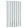 Panneaux de toit 12 pcs Acier enduit de poudre Marron 60x36 cm 