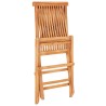 Ensemble de bistro 3pcs avec coussins taupe Bois de teck massif 