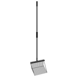 Fourche avec 18 dents noir acier 