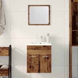 Ensemble de meubles salle de bain 2 pcs bois d'ingénierie 