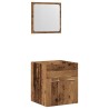 Ensemble de meubles salle de bain 2 pcs bois d'ingénierie 