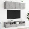 Unités murales TV 5 pcs sonoma gris bois d'ingénierie 