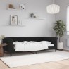 Lit de repos sans matelas noir 100x200 cm velours 