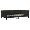 Lit de repos sans matelas noir 100x200 cm velours 