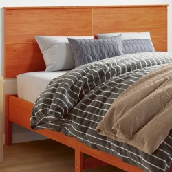 Tête de lit cire marron 160 cm bois massif de pin 