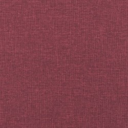 Fauteuil avec repose-pied Rouge bordeaux 60 cm Tissu 