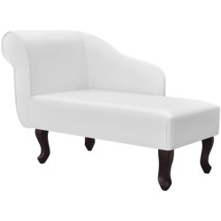 Chaise longue Blanc Similicuir 