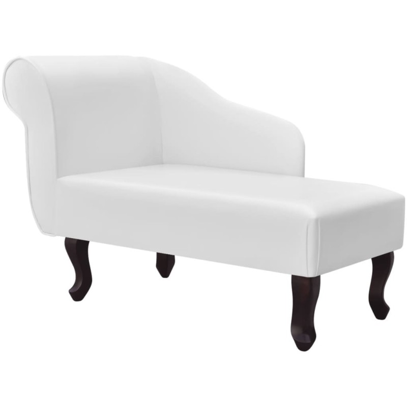 Chaise longue Blanc Similicuir Chaise longue Blanc Similicuir