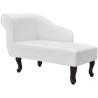 Chaise longue Blanc Similicuir 