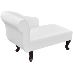 Chaise longue Blanc Similicuir 