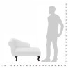 Chaise longue Blanc Similicuir 