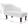 Chaise longue Blanc Similicuir 