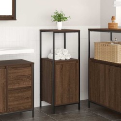 Meuble de salle de bain avec étagères chêne marron 36x35x95 cm 