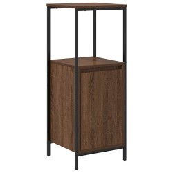 Meuble de salle de bain avec étagères chêne marron 36x35x95 cm 