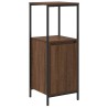 Meuble de salle de bain avec étagères chêne marron 36x35x95 cm 