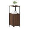 Meuble de salle de bain avec étagères chêne marron 36x35x95 cm 