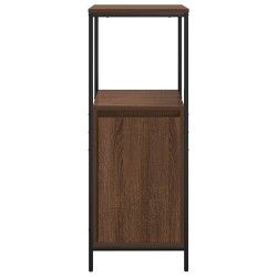 Meuble de salle de bain avec étagères chêne marron 36x35x95 cm 