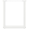 Pieds de table basse en U 2 pièces Blanc 38 x (42-43) cm Acier 