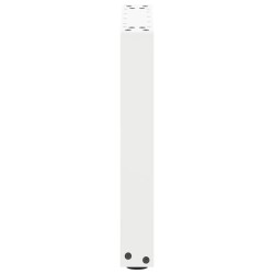 Pieds de table basse en U 2 pièces Blanc 38 x (42-43) cm Acier 