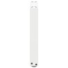 Pieds de table basse en U 2 pièces Blanc 38 x (42-43) cm Acier 