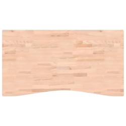 Dessus de bureau 110x(55-60)x2,5 cm bois massif de hêtre 