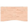 Dessus de bureau 110x(55-60)x2,5 cm bois massif de hêtre 