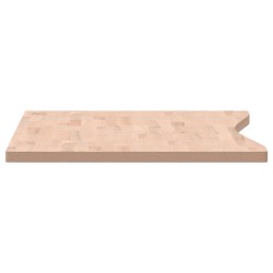 Dessus de bureau 110x(55-60)x2,5 cm bois massif de hêtre 
