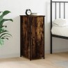 Table de chevet chêne fumé 32x42x80 cm bois d'ingénierie 