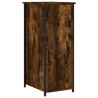 Table de chevet chêne fumé 32x42x80 cm bois d'ingénierie 