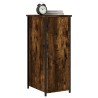 Table de chevet chêne fumé 32x42x80 cm bois d'ingénierie 