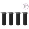 Pieds de table basse 4 pièces Noir 30-32 cm Acier 