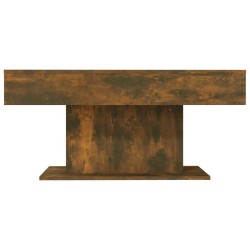 Table basse Chêne fumé 96x50x45 cm Bois d'ingénierie 