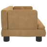 Canapé pour enfants marron 60x40x30 cm velours 