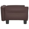 Lit pour chien marron 70x45x30 cm similicuir 