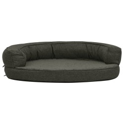 Matelas de lit ergonomique pour chien 75x53 cm Gris foncé 