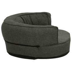 Matelas de lit ergonomique pour chien 75x53 cm Gris foncé 