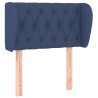 Tête de lit avec oreilles Bleu 83x23x78/88 cm Tissu 