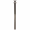 Pieds de table à manger en forme de X, 2 pièces, acier naturel, 70 x (72-73) cm 