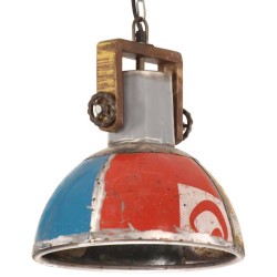 Lampe suspendue industrielle 25 W Multicolore Ronde 30 cm E27 