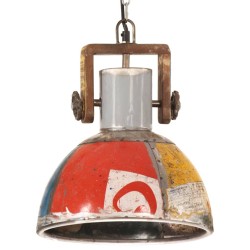 Lampe suspendue industrielle 25 W Multicolore Ronde 30 cm E27 