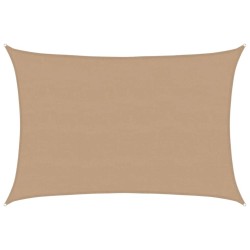 Voile d'ombrage 160 g/m² Taupe 5x6 m PEHD 