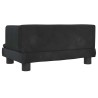 Lit pour chien noir 60x40x30 cm velours 