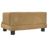 Lit pour chien marron 60x40x30 cm velours 
